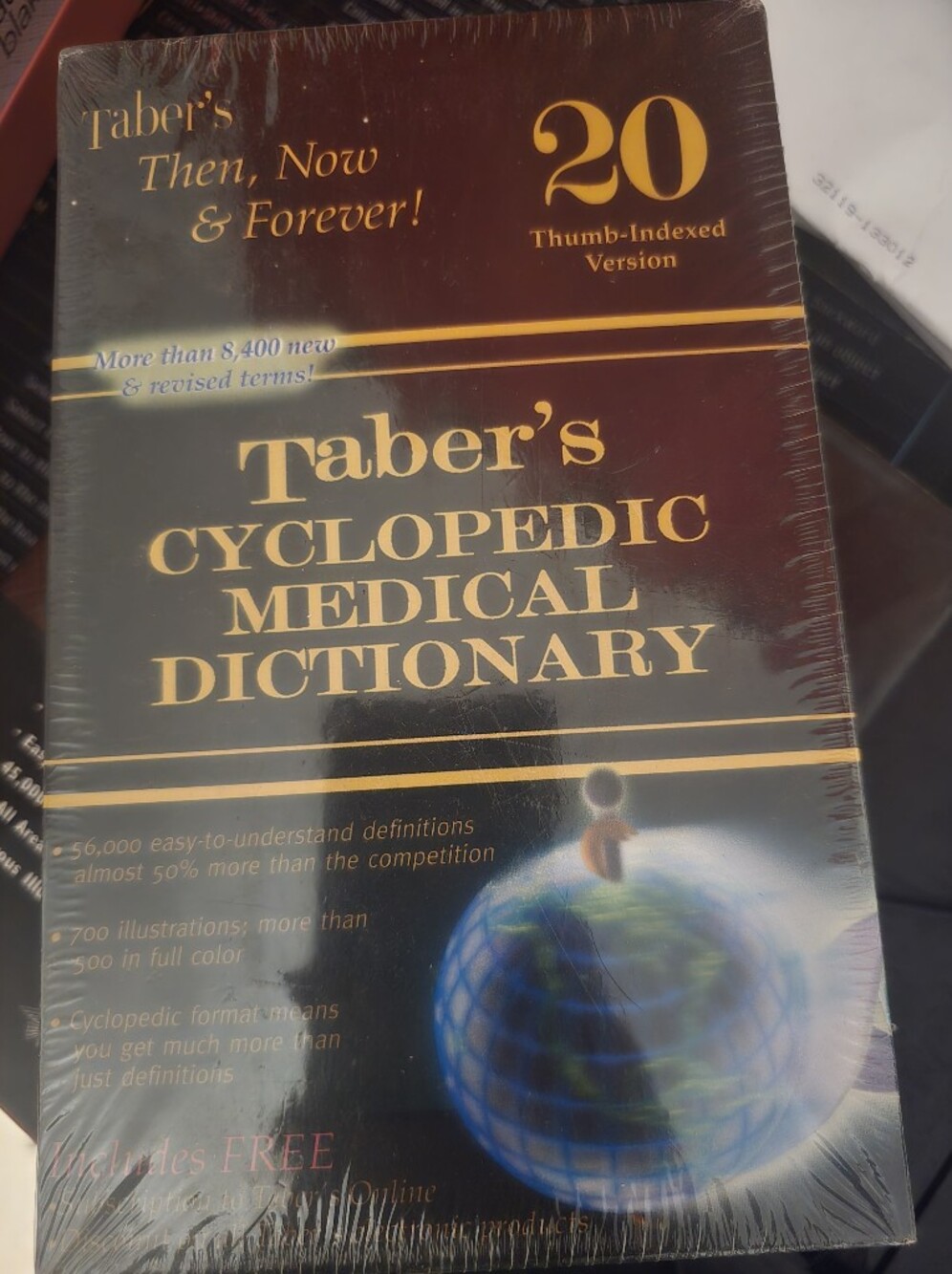 Unbranded Black and Gold "Taber's Cyclopedic Medical Dictionary"